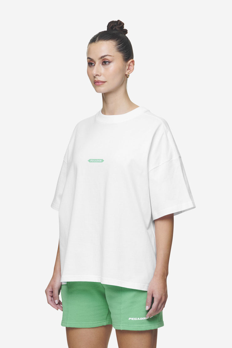 Pegador Tia Heavy Oversized Tee White Neueste Mode