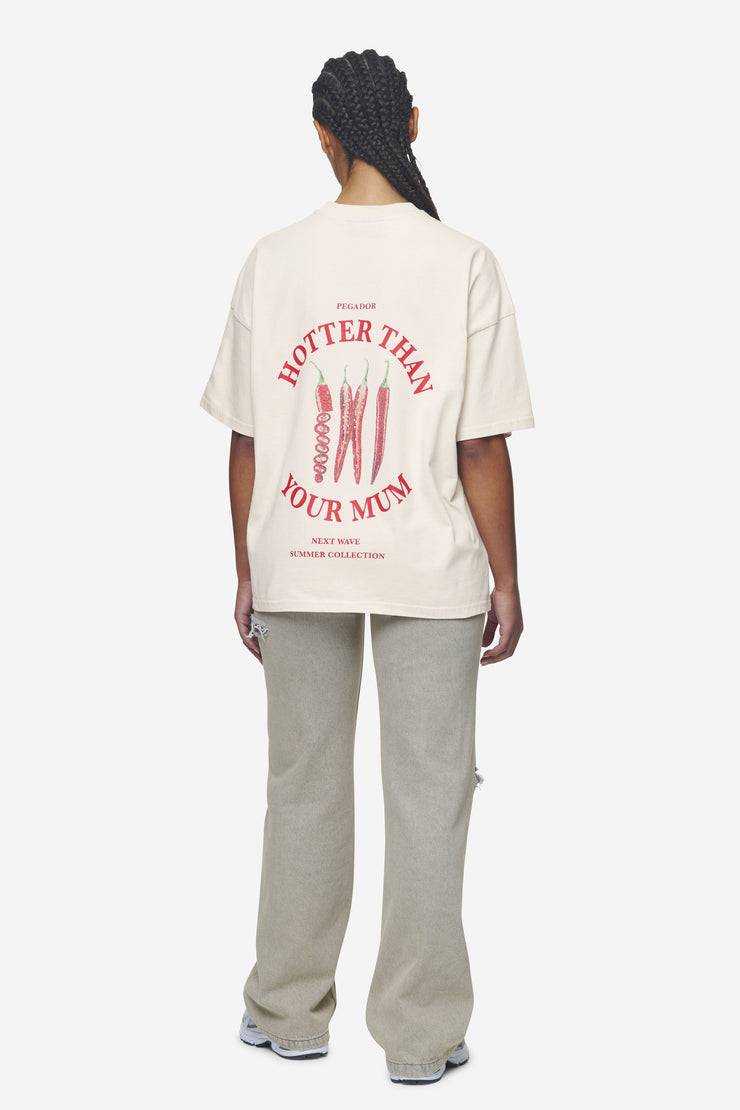 Pegador Reyna Heavy Oversized Tee Washed Coast Sand Zeitlich begrenztes Angebot