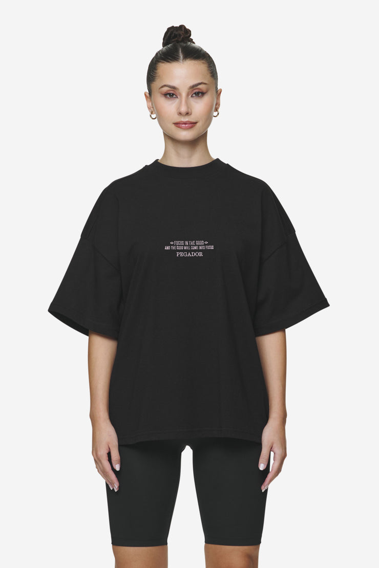 Pegador Naia Heavy Oversized Tee Black Exklusive Angebote