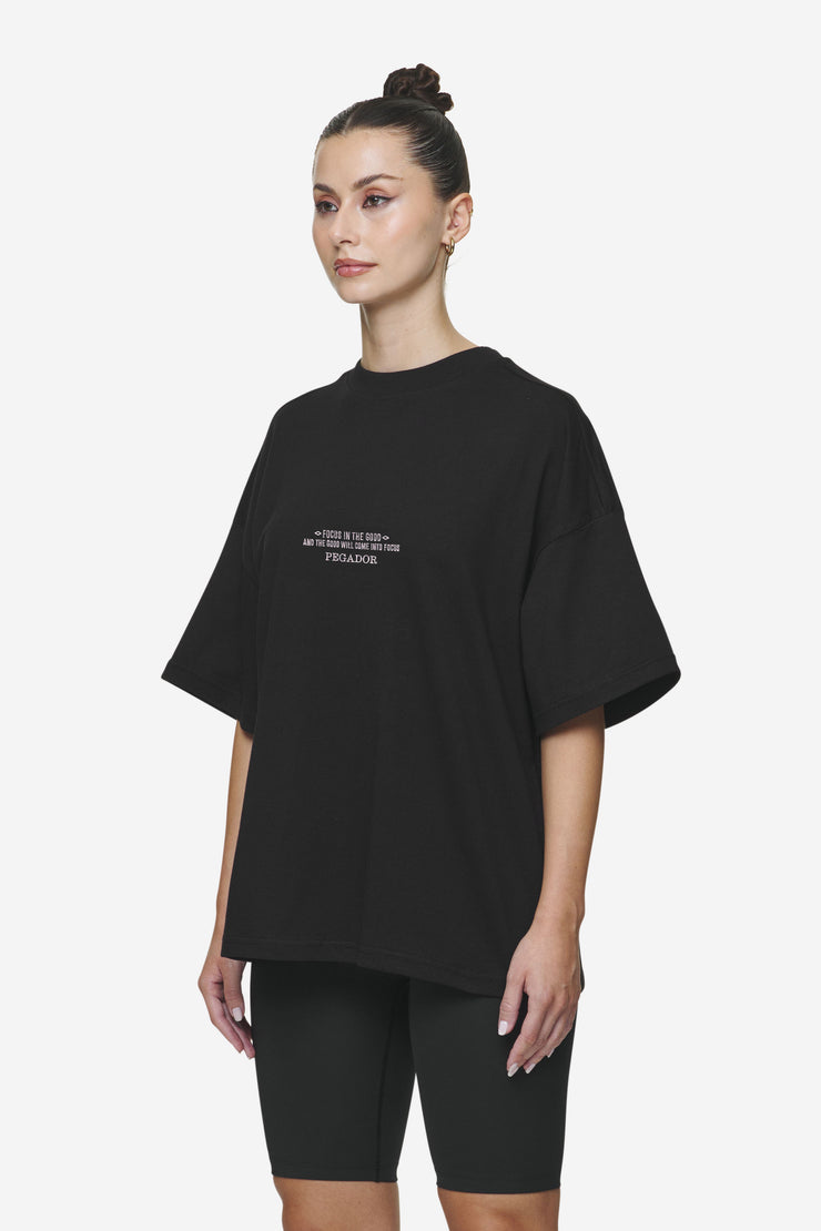 Pegador Naia Heavy Oversized Tee Black Exklusive Angebote