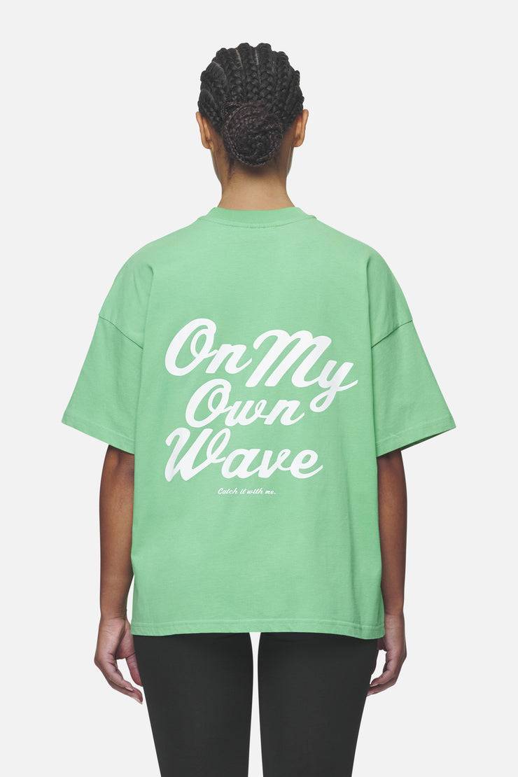 Pegador Yebra Heavy Oversized Tee Washed Peppermint Green Große Rabatte