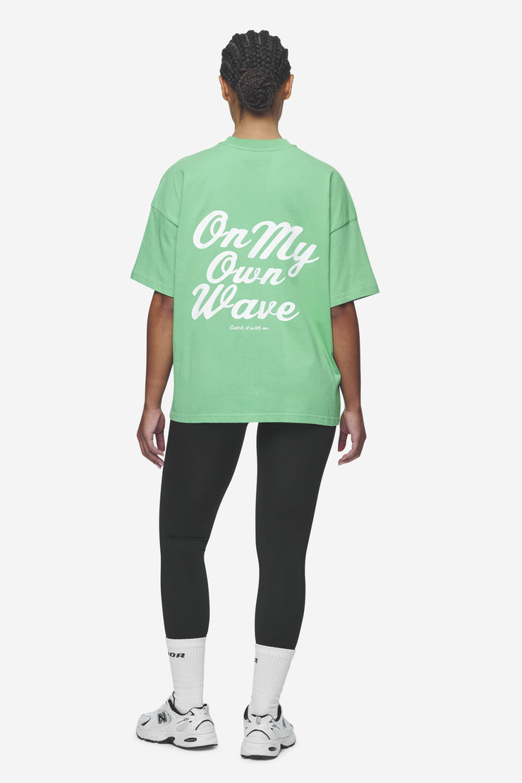 Pegador Yebra Heavy Oversized Tee Washed Peppermint Green Große Rabatte