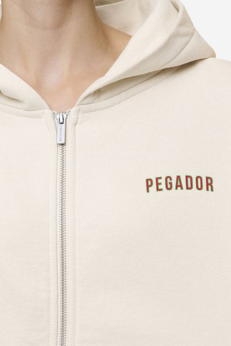 Pegador Balari Oversized Sweat Jacket Washed Coast Sand Saisonale Angebote
