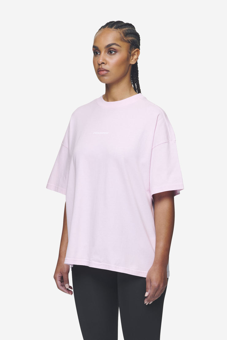 Pegador Arendal Logo Heavy Oversized Tee Washed Bubblegum White VIP-Rabatte