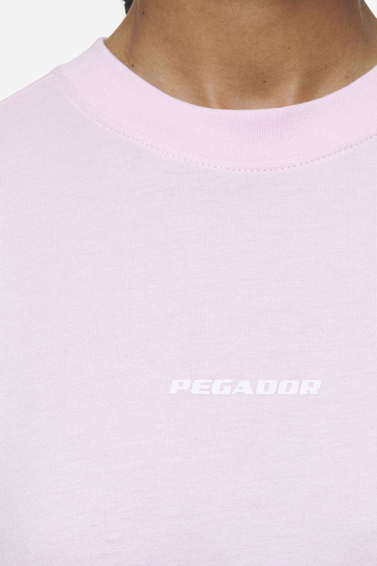 Pegador Arendal Logo Heavy Oversized Tee Washed Bubblegum White VIP-Rabatte