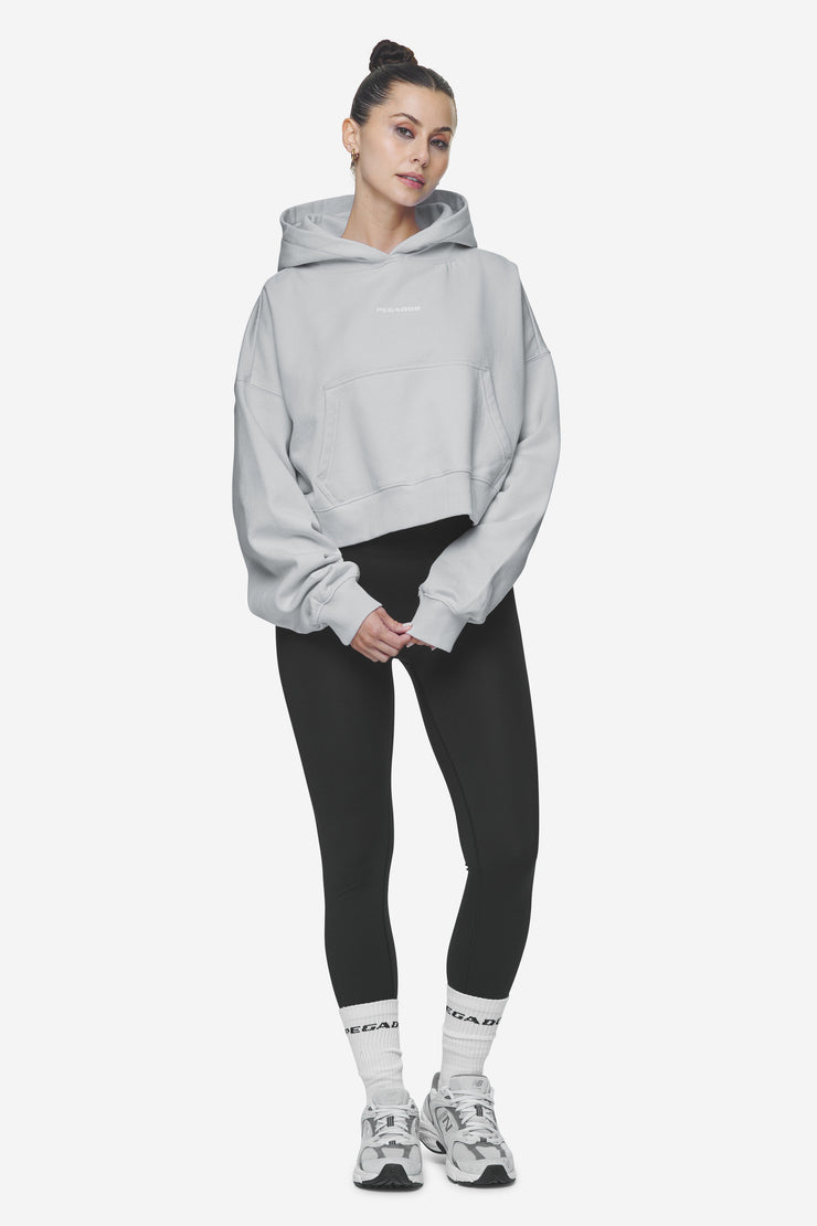 Pegador Salita Oversized Cropped Hoodie Washed Sky Grey White Gum Zeitbegrenzte Promotion
