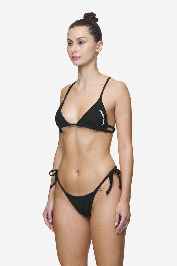 Pegador Codina Drawstring Tie Side Bikini Panty Black Discount Store für neue Produkte