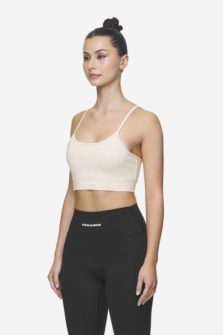 Pegador Taja Sport Bra Coast Sand White Speichern exportieren