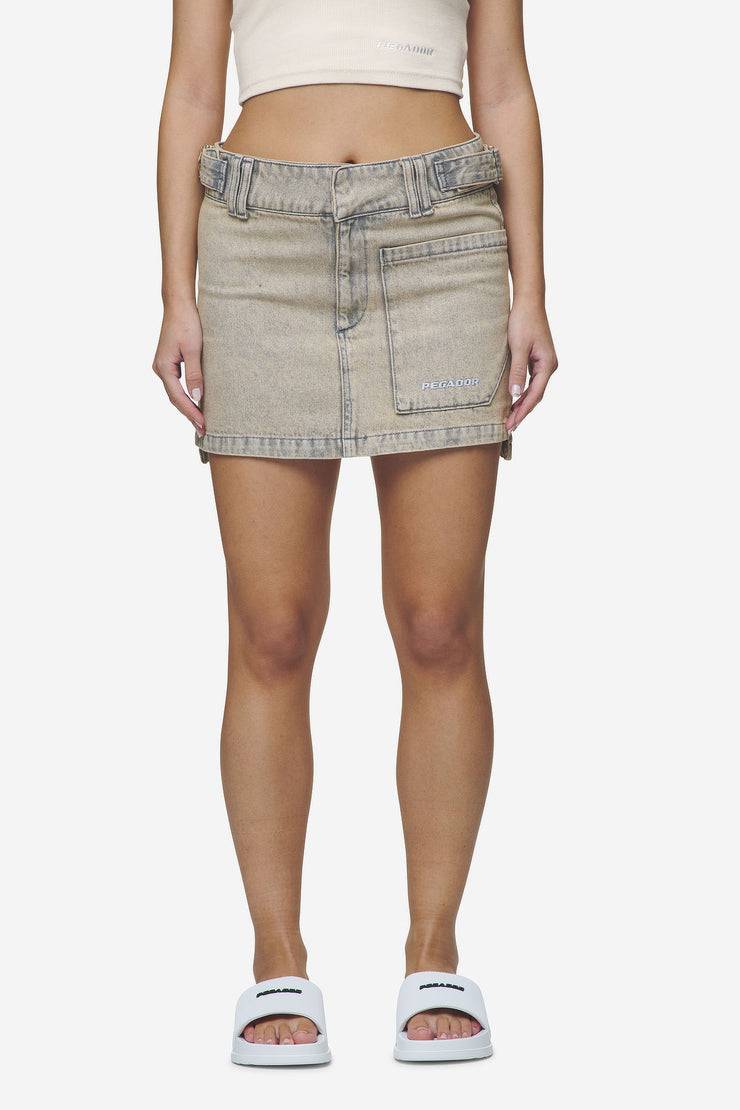Pegador Antonia Cargo Mini Skirt Washed Coast Sand 2025