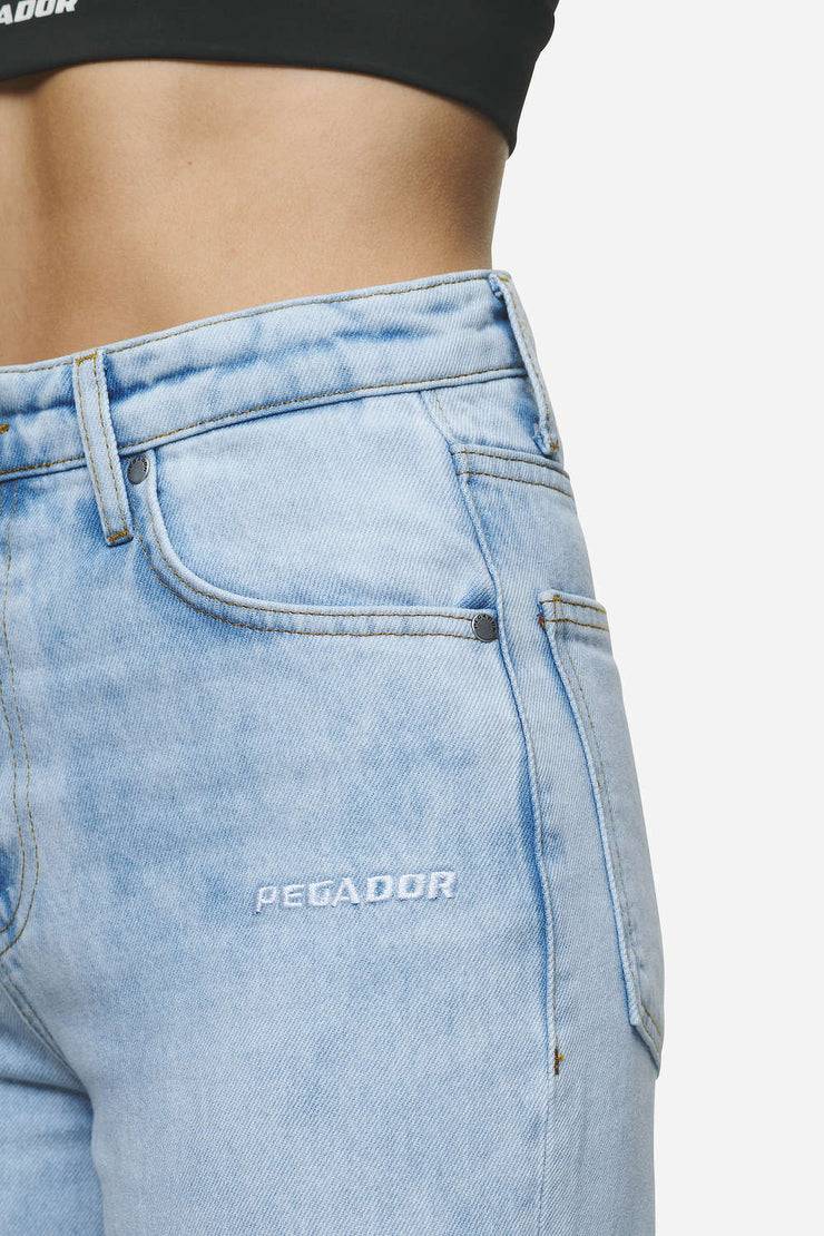 Pegador Lora Wide Leg Jeans Washed Light Blue Outlet