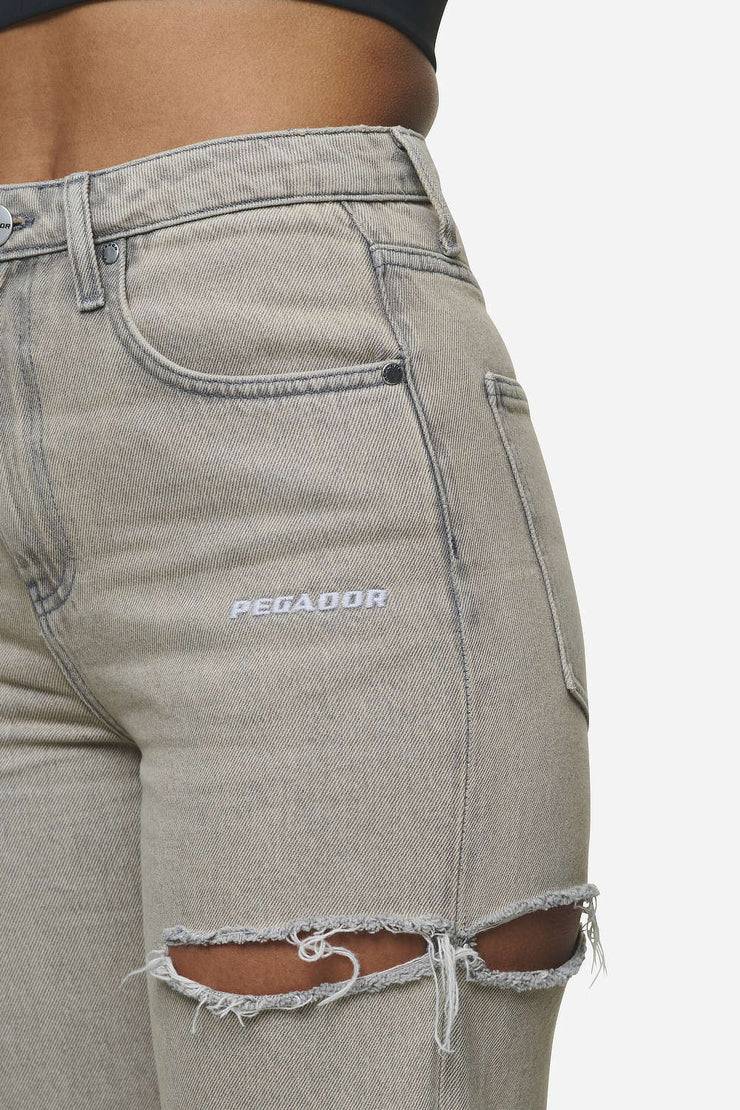 Pegador Romani Destroyed High Waist Jeans Washed Coast Sand Verkauf