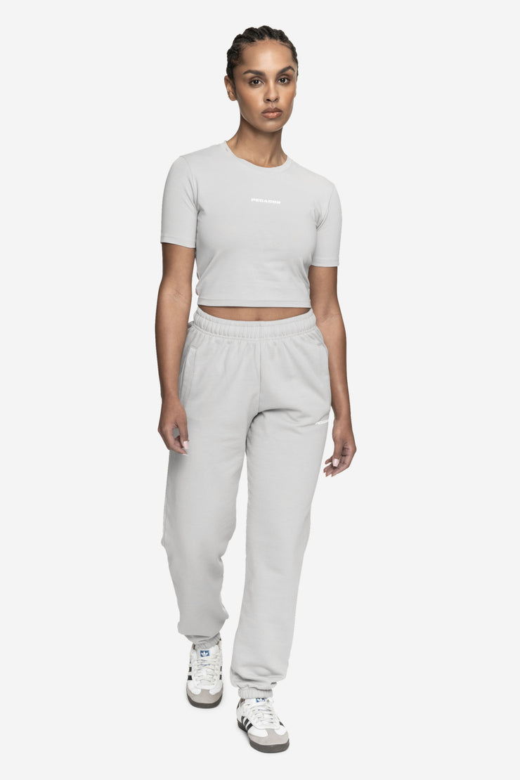 Pegador Ines Cropped Baby Tee Washed Sky Grey White Gum Schlussverkauf