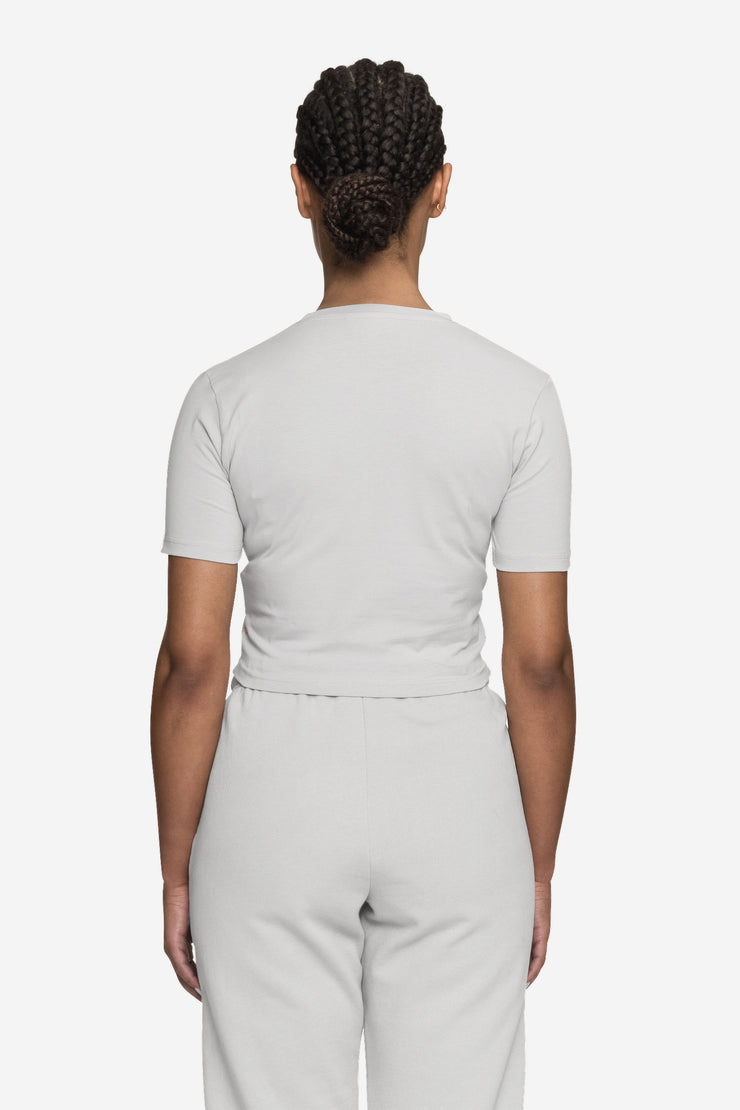Pegador Ines Cropped Baby Tee Washed Sky Grey White Gum Schlussverkauf