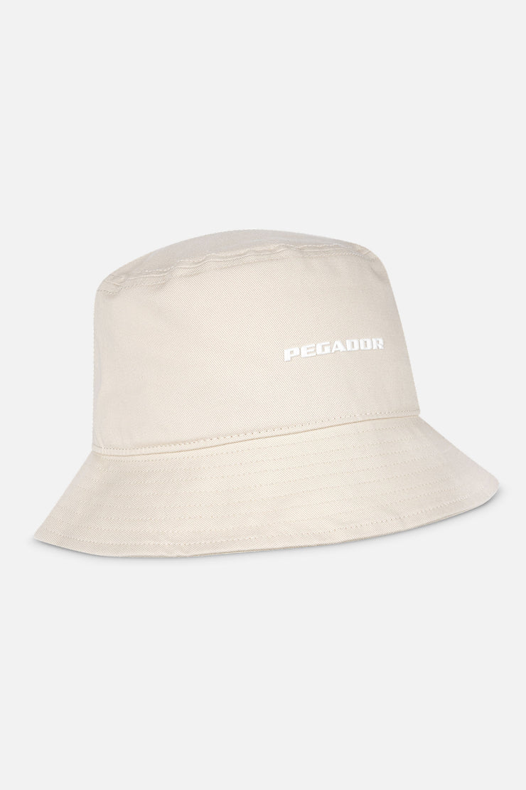 Pegador Logo Bucket Hat Desert Sand White Günstiger Verkauf
