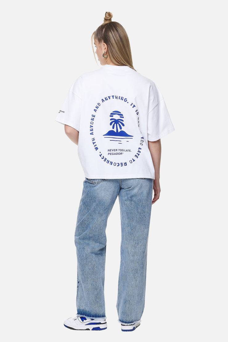 Pegador Palmyra Heavy Oversized Tee White Flash Sale