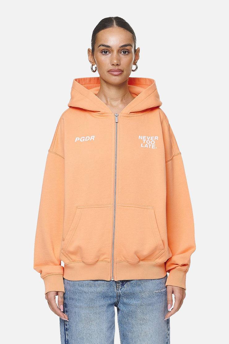 Pegador Airville Oversized Zip Hoodie Washed Apricot Begrenztes Angebot
