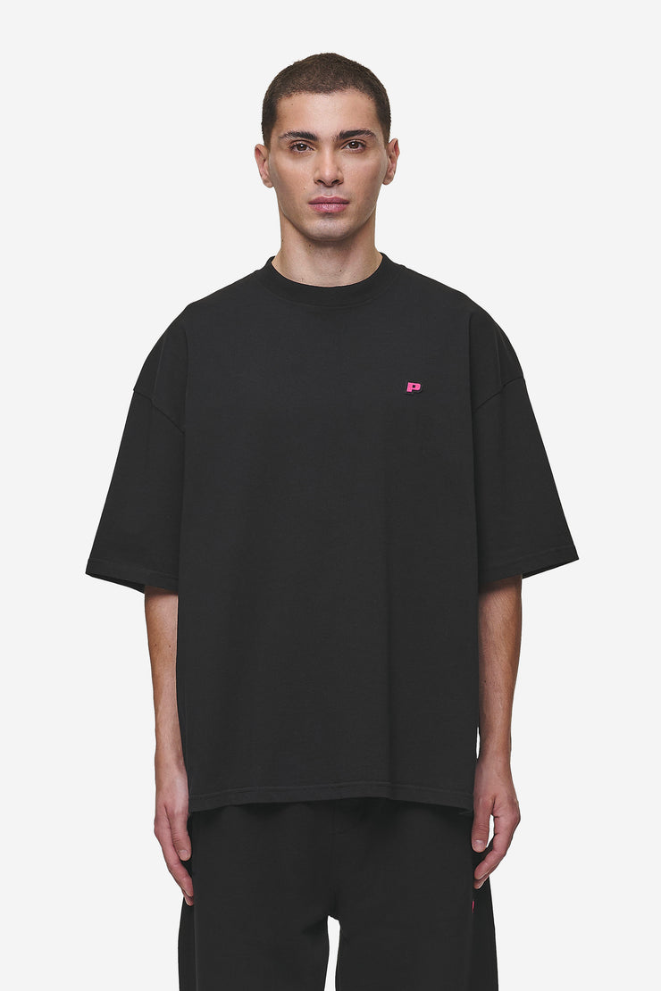 Pegador Leono Boxy Tee Washed Black Virtual Pink Gum Jubiläumsangebot