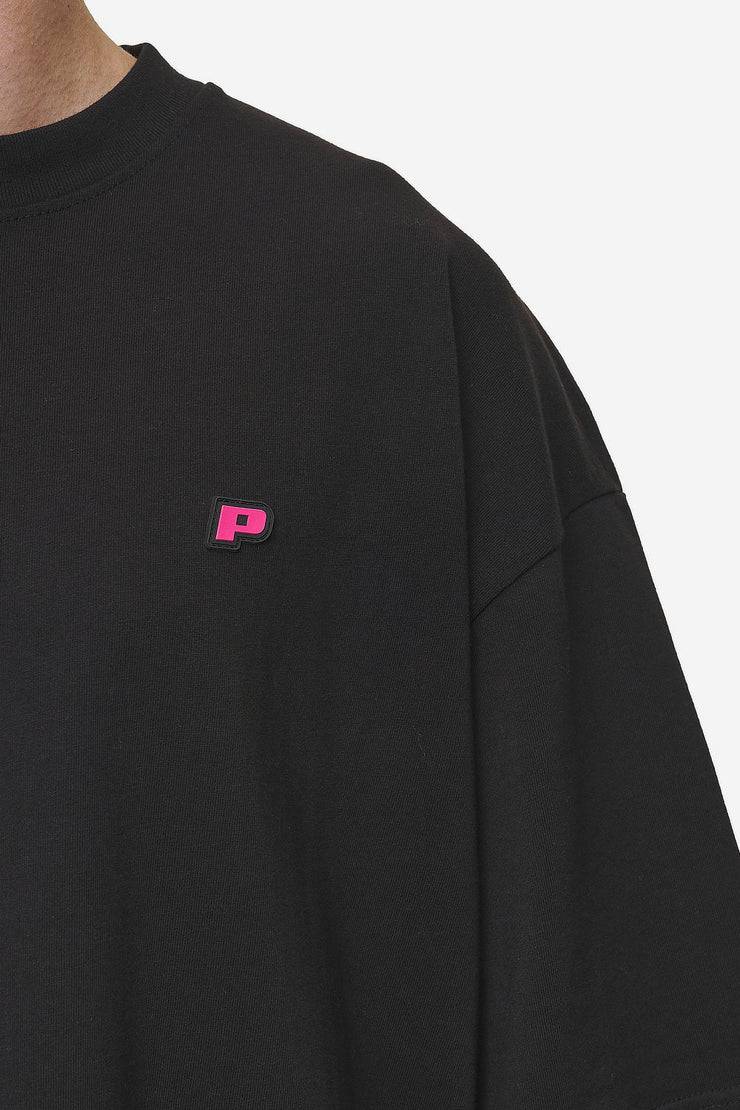 Pegador Leono Boxy Tee Washed Black Virtual Pink Gum Jubiläumsangebot