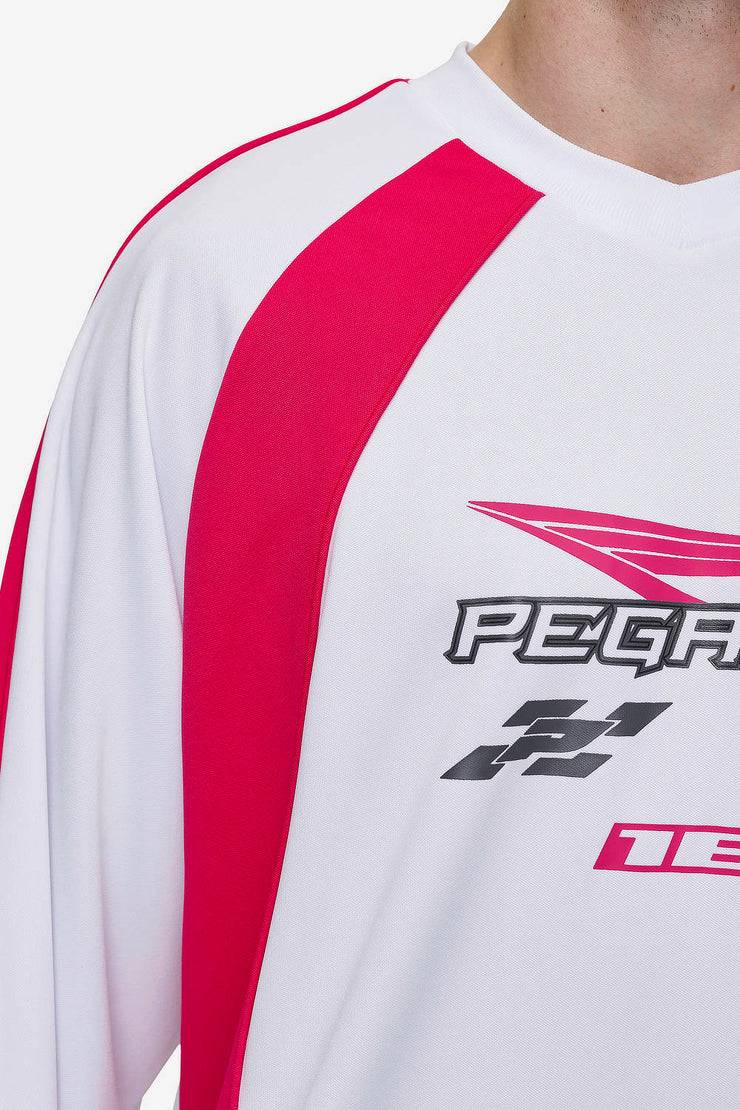 Pegador Mosco Longsleeve Jersey White Virtual Pink Große Rabatte