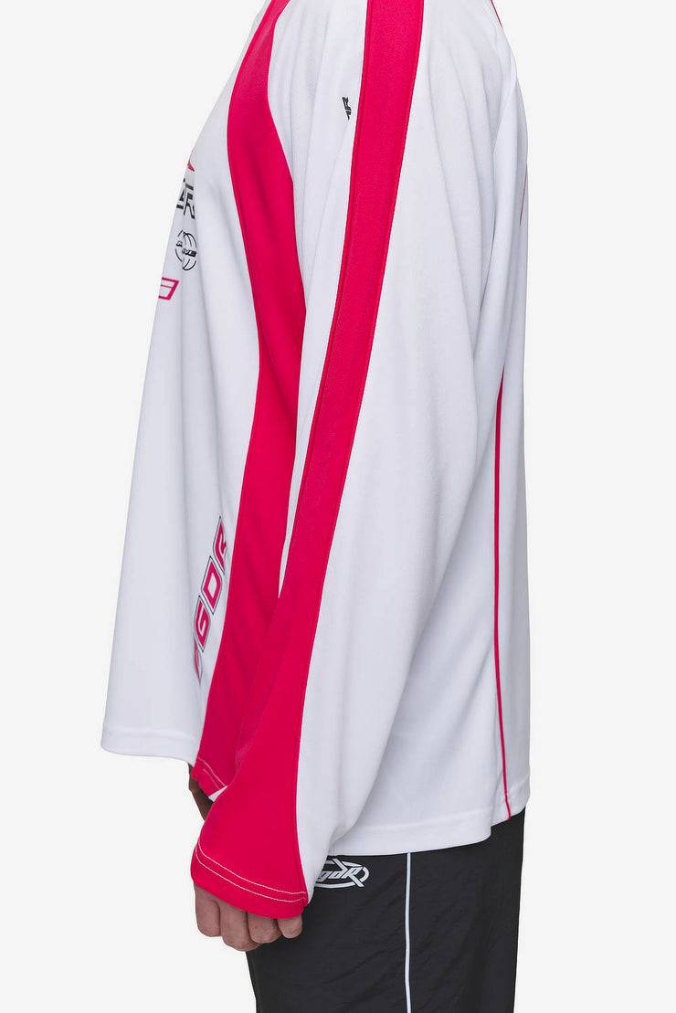 Pegador Mosco Longsleeve Jersey White Virtual Pink Große Rabatte