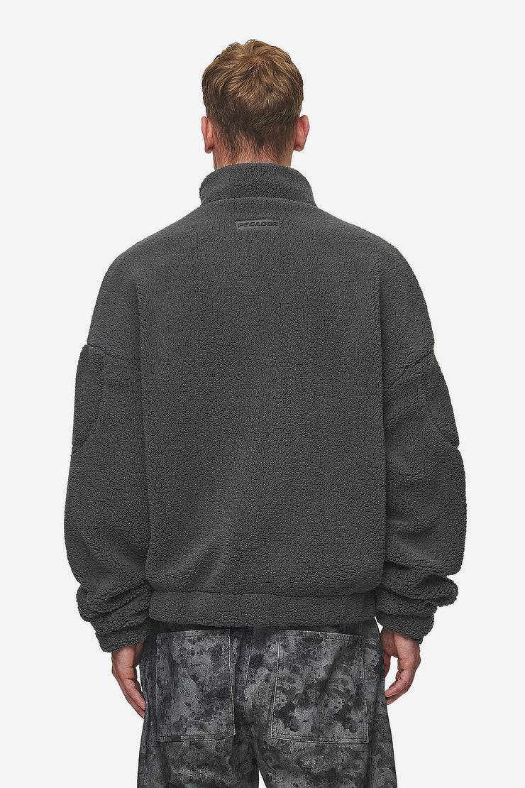 Pegador Munoz Teddy Half Zip Sweater Anthracite Saisonale Angebote