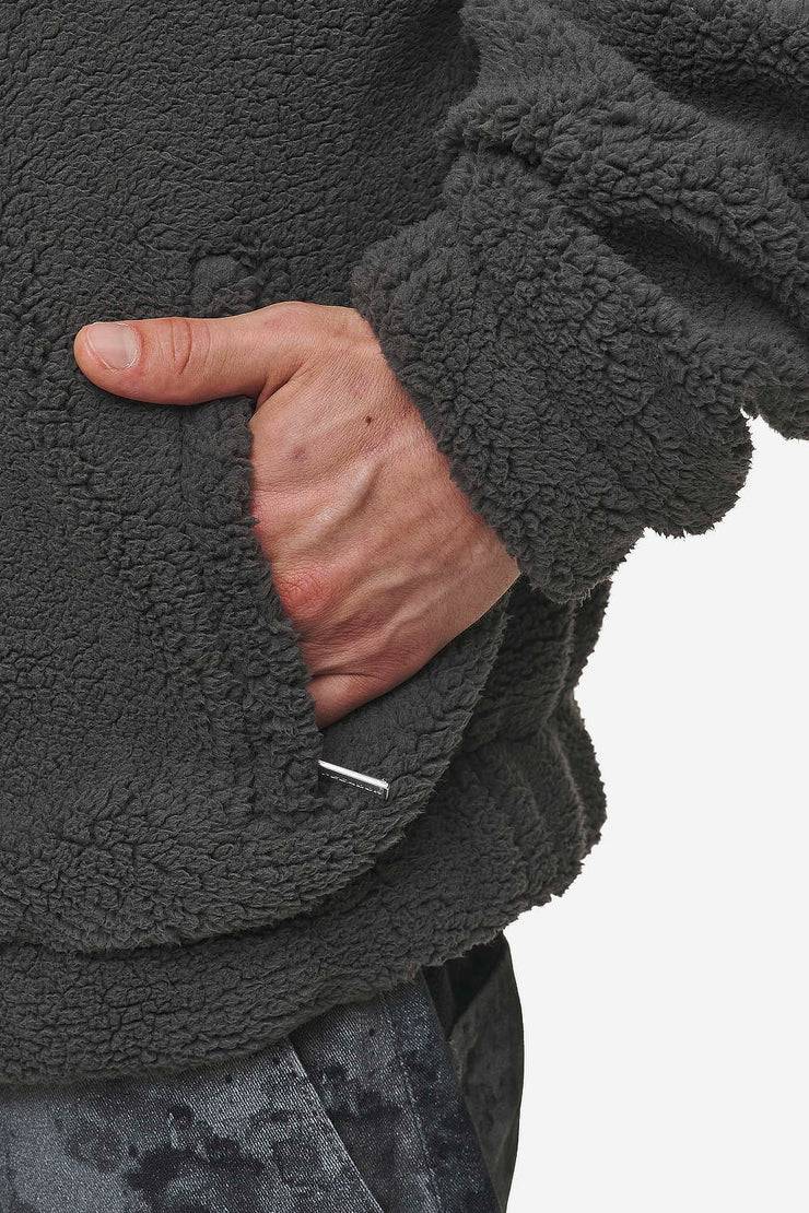 Pegador Munoz Teddy Half Zip Sweater Anthracite Saisonale Angebote