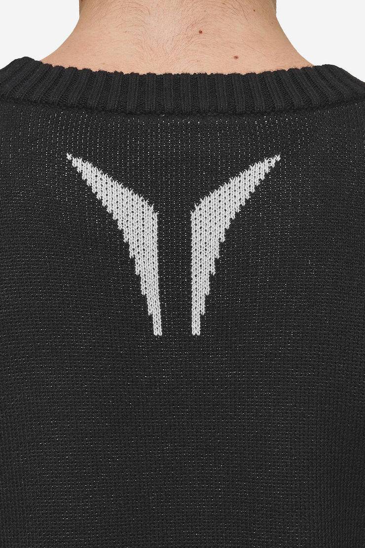 Pegador Kazan Boxy Knit Sweater Black Light Grey Wochenangebot