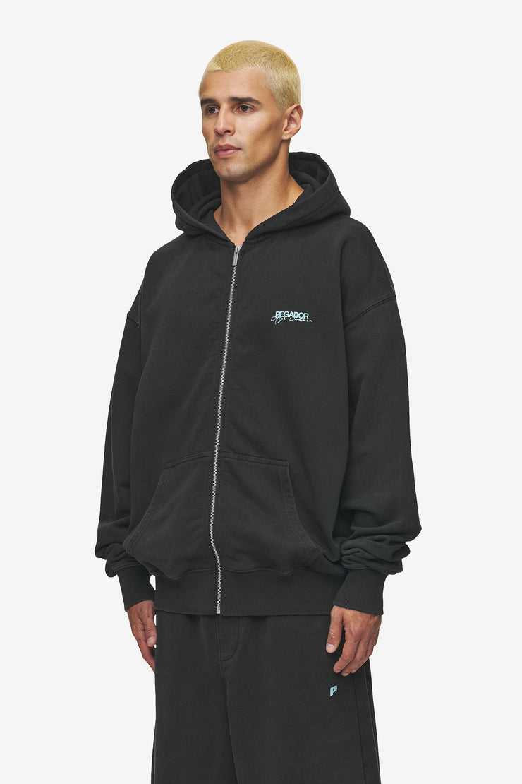 Pegador Patino Oversized Sweat Jacket Vintage Black Bis zu 60% Rabatt