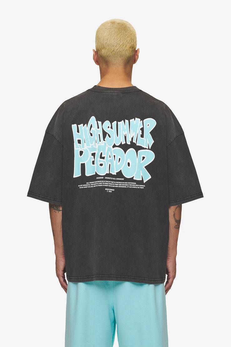 Pegador Farrar Boxy Tee Vintage Black Nur für heute