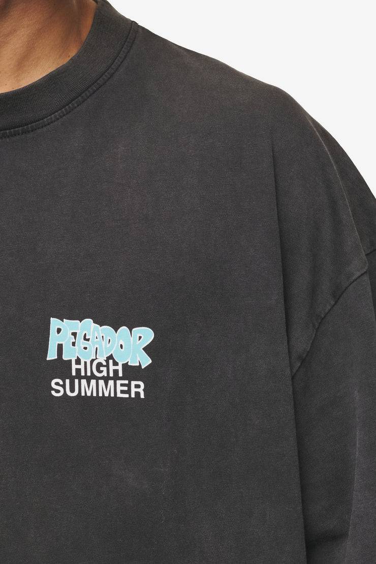 Pegador Farrar Boxy Tee Vintage Black Nur für heute