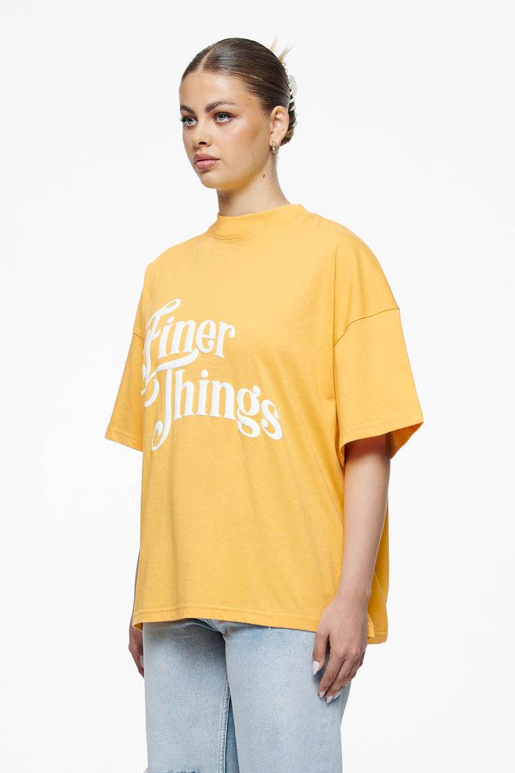 Pegador Birca Heavy Oversized Tee Vintage Washed Golden Sun Sonderangebot der Fabrik