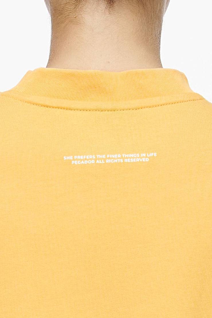 Pegador Birca Heavy Oversized Tee Vintage Washed Golden Sun Sonderangebot der Fabrik