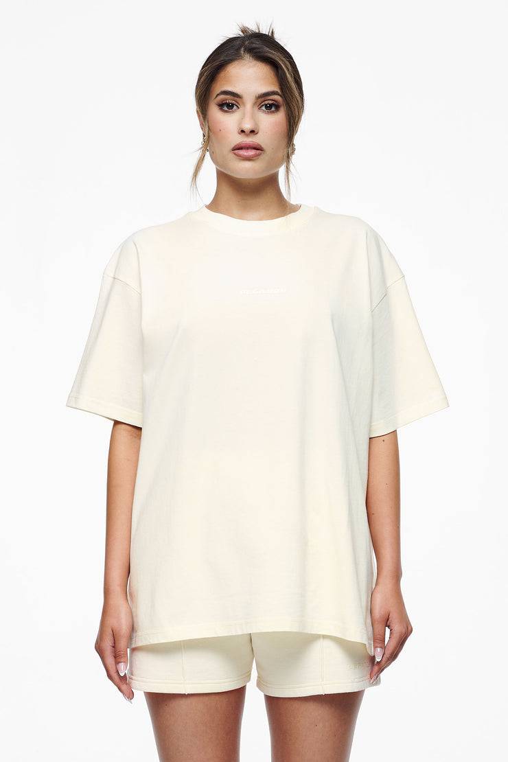 Pegador Bel Air Heavy Oversized Tee Vintage Washed Unbleached Gum Vierteljährliche Förderung