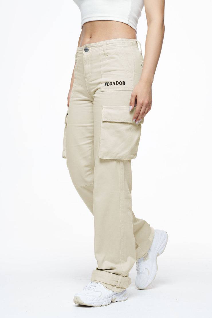 Pegador Arlia Wide Cargo Pants Espresso Super Rabatt