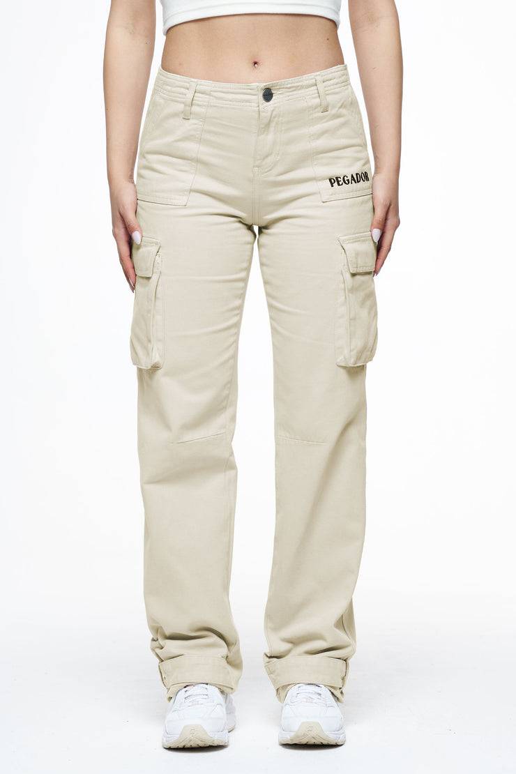 Pegador Arlia Wide Cargo Pants Espresso Super Rabatt