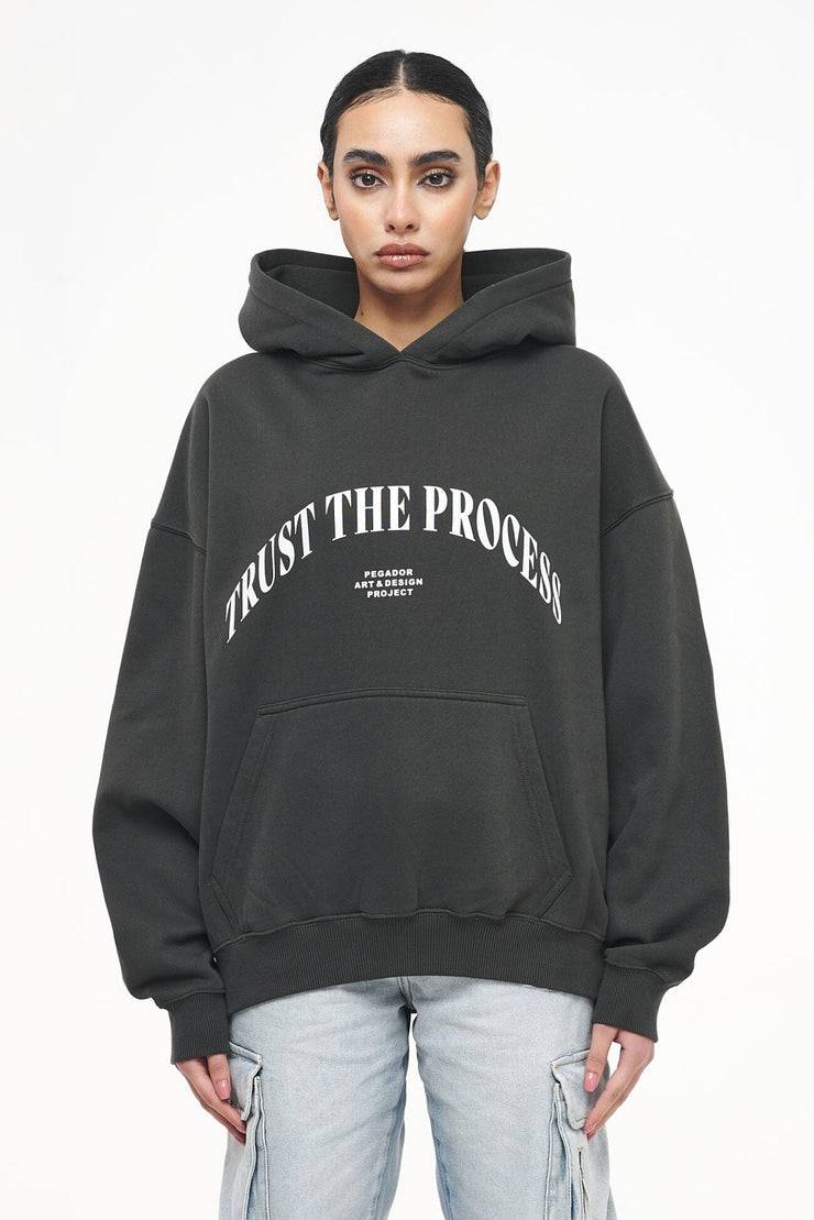 Pegador Topa Oversized Hoodie Vintage Washed Iron Grey 50% Rabatt für begrenzte Zeit
