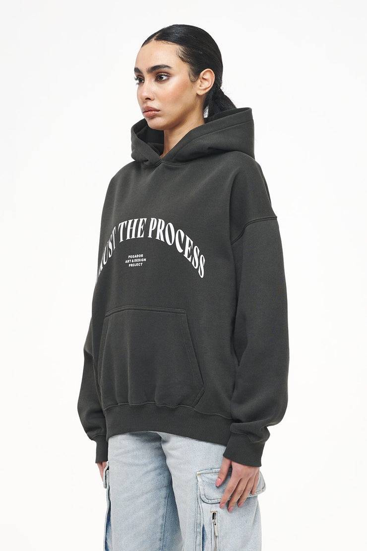 Pegador Topa Oversized Hoodie Vintage Washed Iron Grey 50% Rabatt für begrenzte Zeit