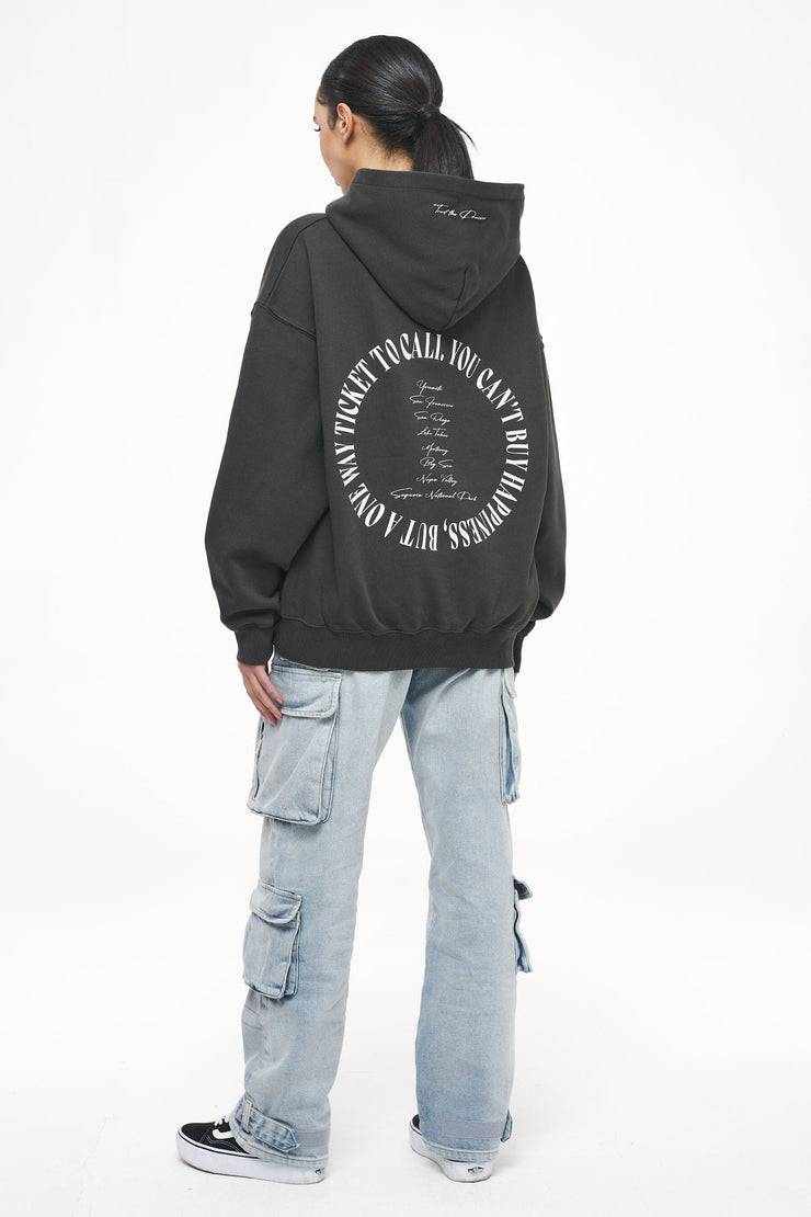 Pegador Topa Oversized Hoodie Vintage Washed Iron Grey 50% Rabatt für begrenzte Zeit