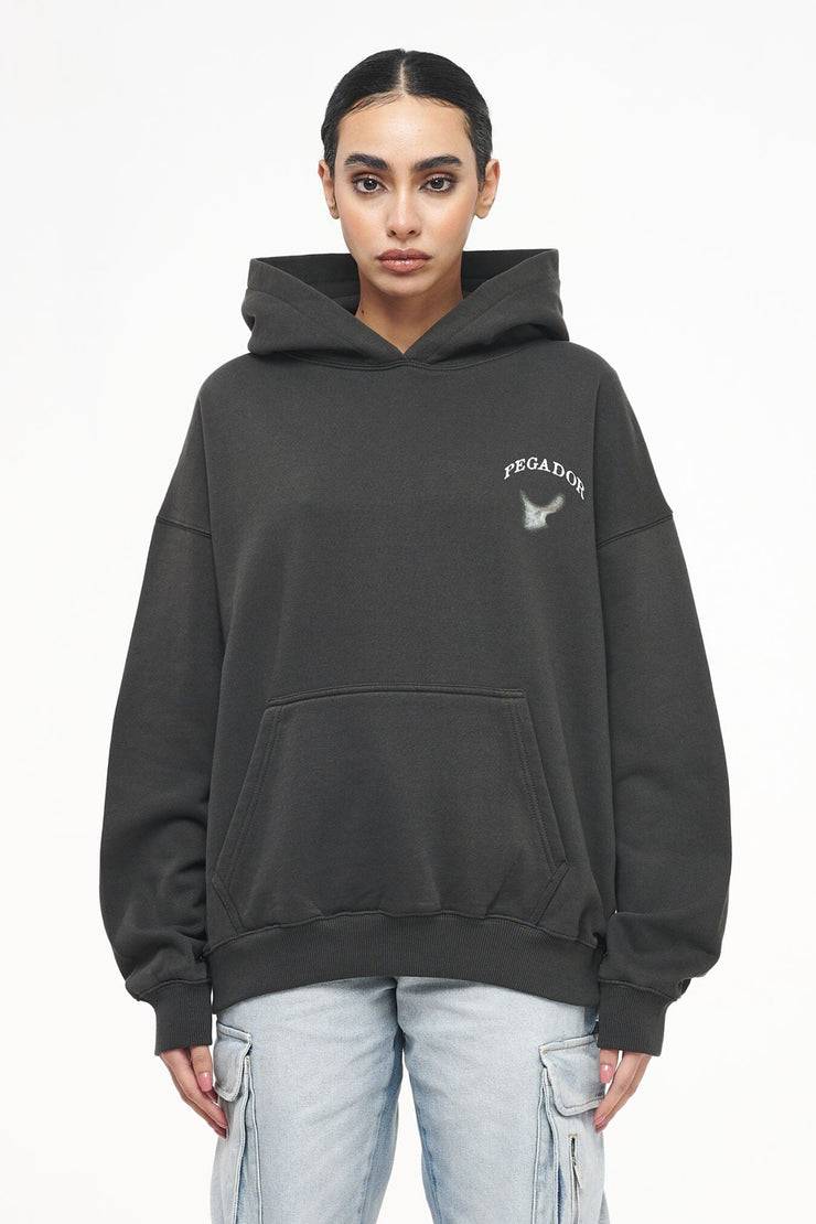 Pegador Angel Oversized Hoodie Vintage Washed Iron Grey 2025