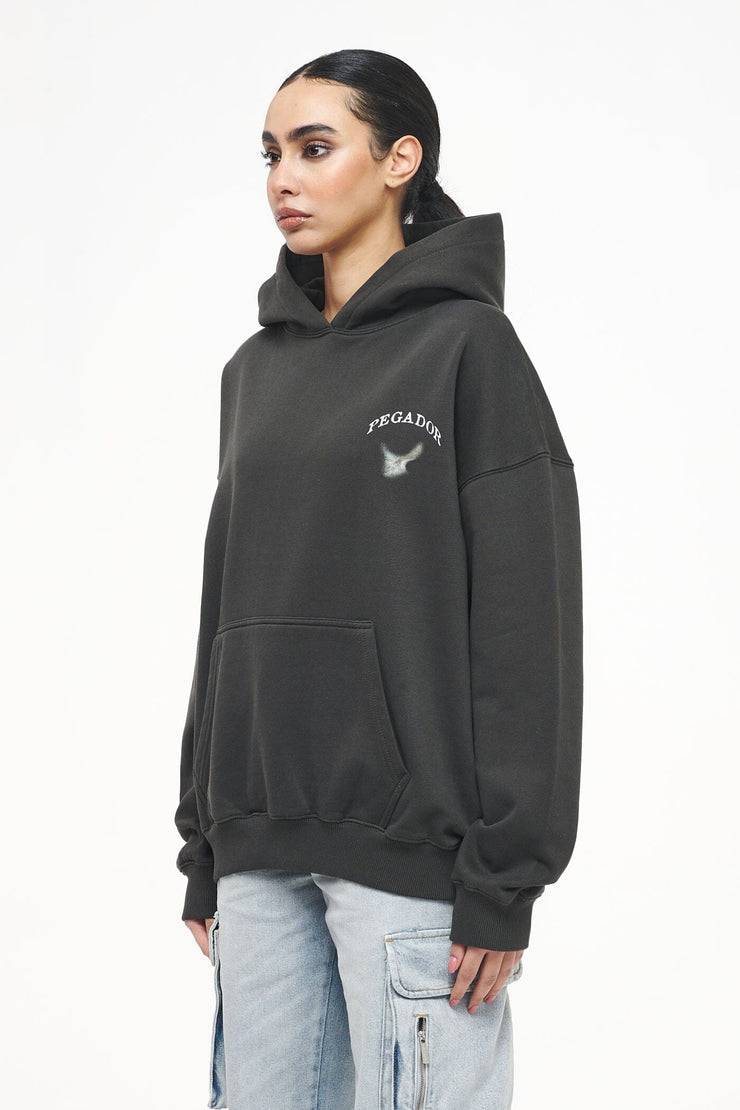 Pegador Angel Oversized Hoodie Vintage Washed Iron Grey 2025