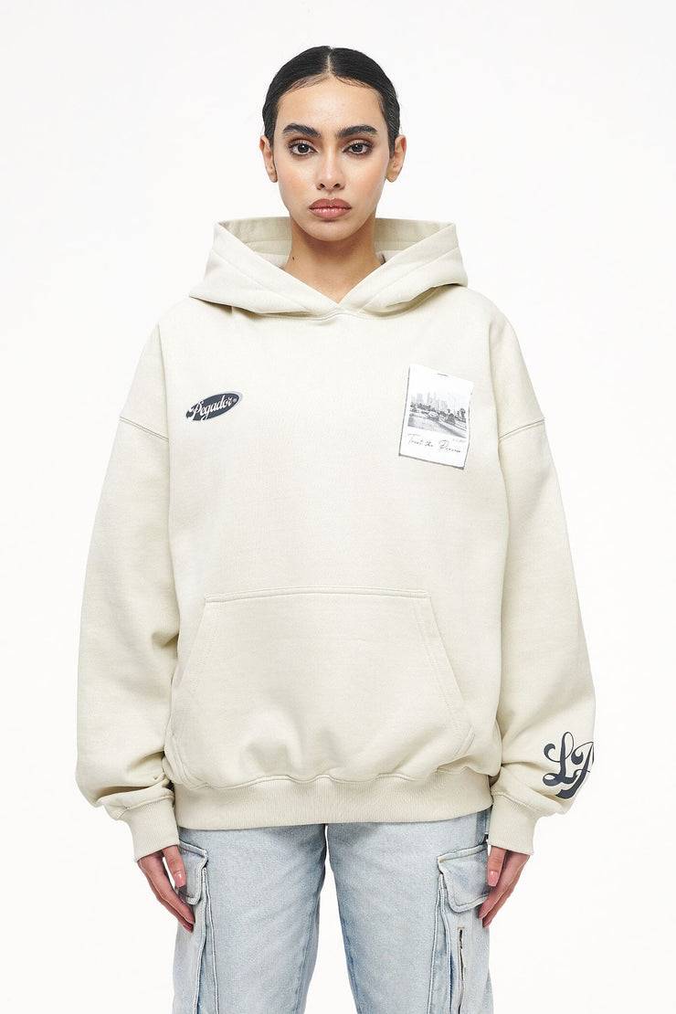 Pegador L.A. Oversized Hoodie Vintage Washed Angels Cream Auslauf