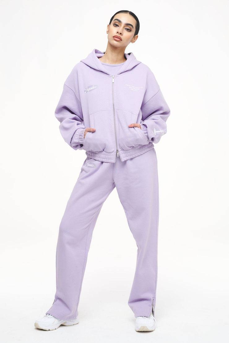 Pegador Olvera Straight Sweat Pants Vintage Washed Purple Paste Fabrikverkauf