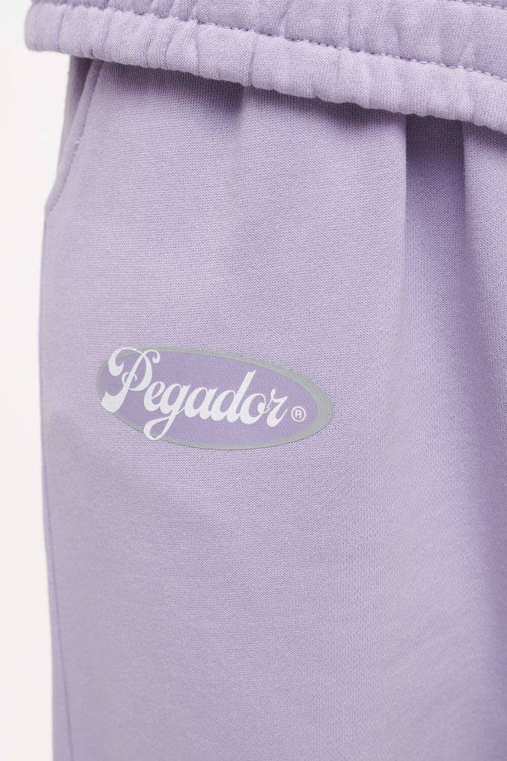 Pegador Olvera Straight Sweat Pants Vintage Washed Purple Paste Fabrikverkauf