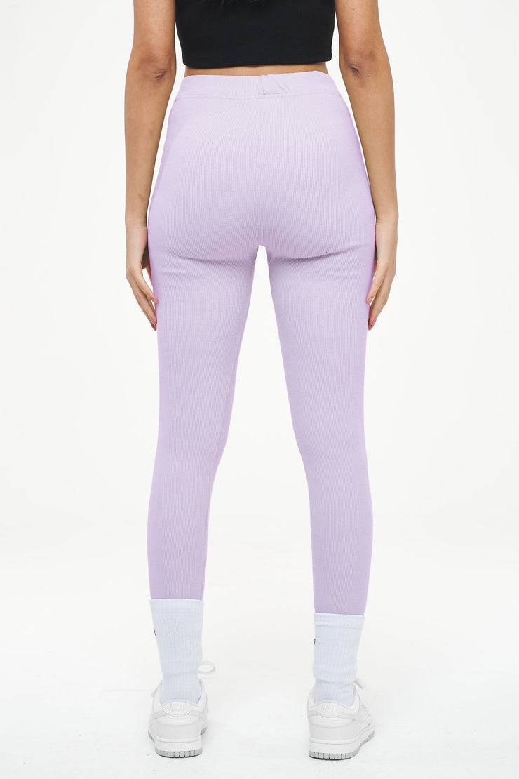 Pegador Jill Rib Leggings Vintage Washed Purple Paste Fabrik Onlineshop