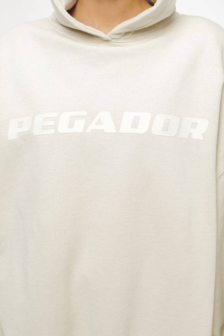 Pegador Lulea Oversized Hoodie Dress Vintage Washed Angels Cream Rabatt