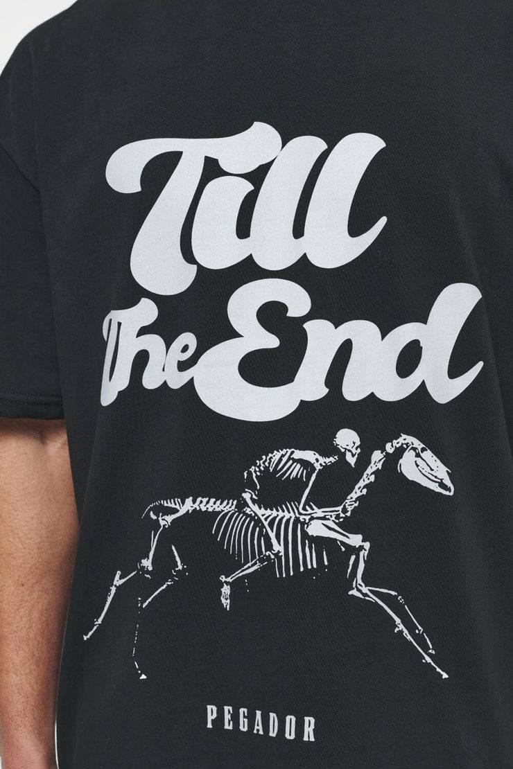 Pegador Dinmont Oversized Tee Vintage Washed Black Ink Flash Sale
