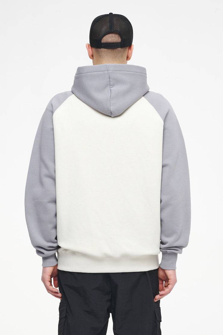 Pegador Keefer Raglan Hoodie Vintage Washed Angels Cream Dusk Grey Preisnachlass