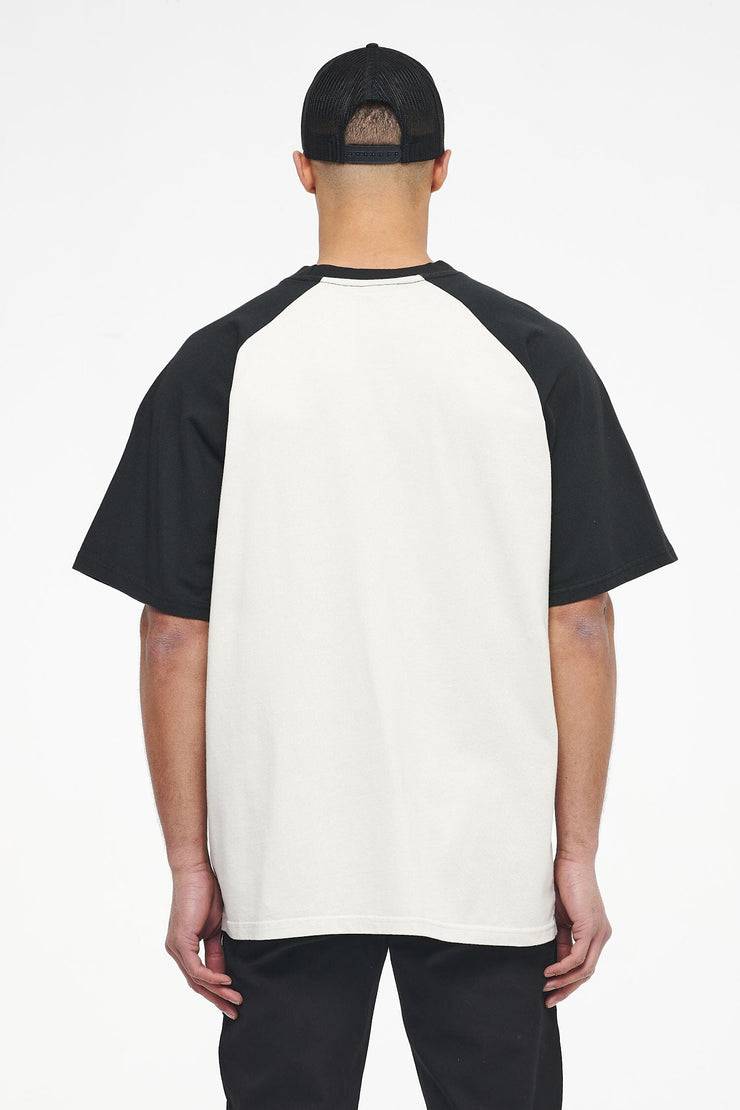 Pegador Hudson Raglan Oversized Tee Vintage Washed Angels Cream Black Ink Saisonschlussverkauf