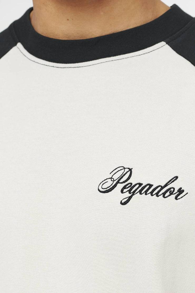 Pegador Hudson Raglan Oversized Tee Vintage Washed Angels Cream Black Ink Saisonschlussverkauf