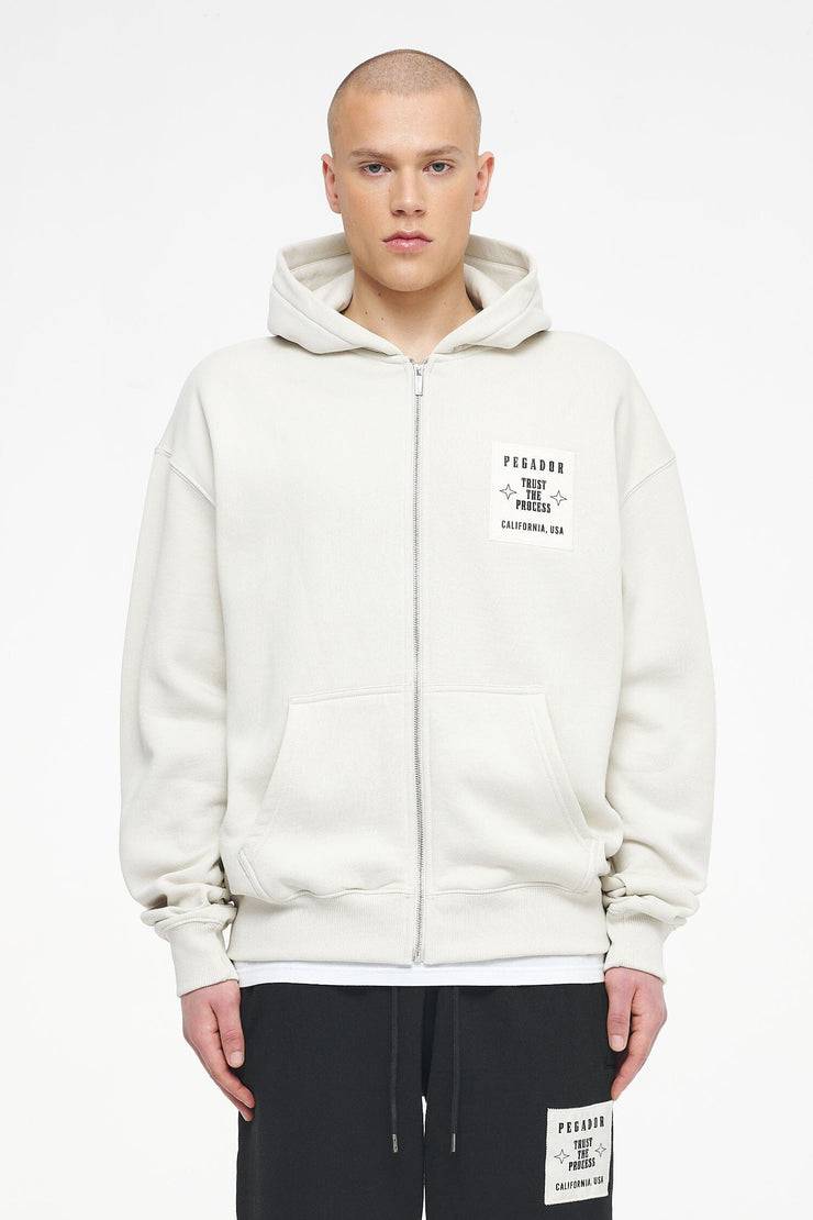 Pegador Salal Oversized Sweat Jacket Vintage Washed Angels Cream Cyber Monday